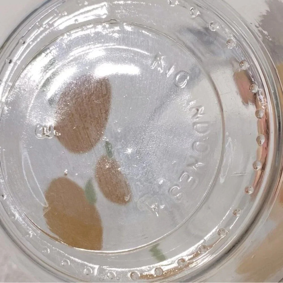 Vintage Kig Indonesia Oranges Print Glass Pitcher With  Handle - Picture 10 of 13